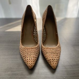 Ann Taylor Trinity Geo Cork Pumps